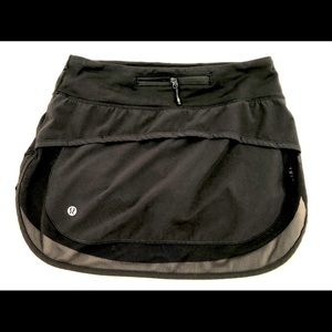 Black Lululemon Running Skirt